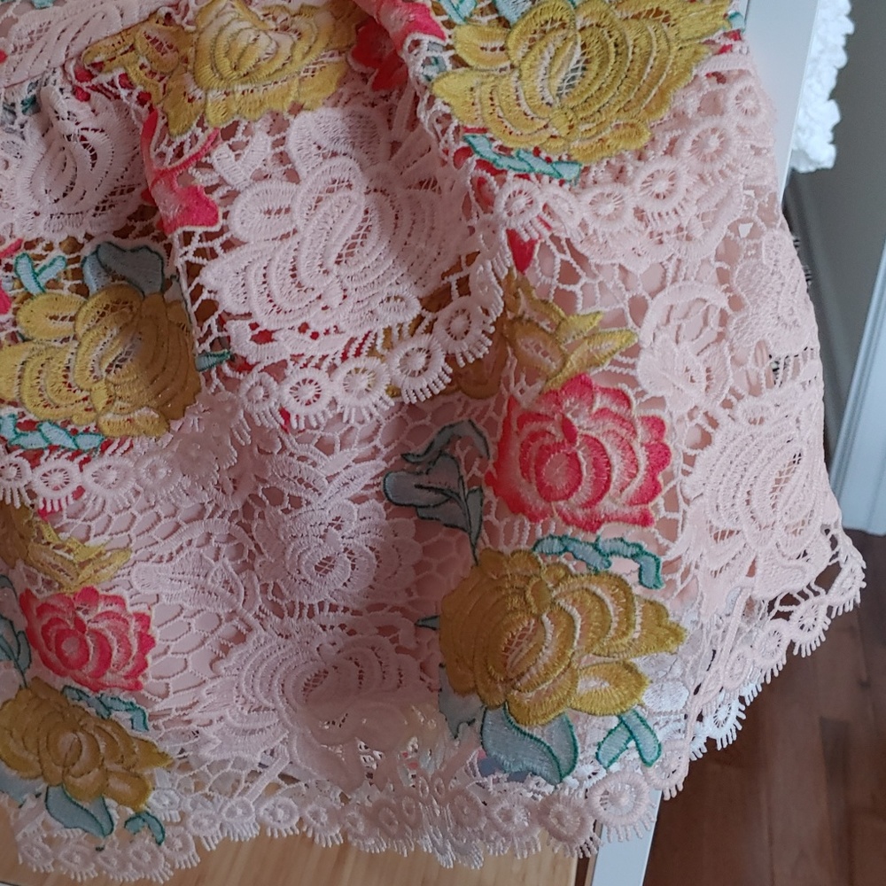 Anthropologie Gardenia Tiered Mini Skirt - Picture 4 of 8